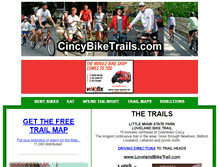 Tablet Screenshot of cincybiketrails.com